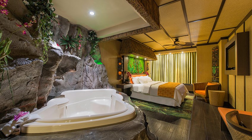 Luxury Modern Polynesian Theme Room